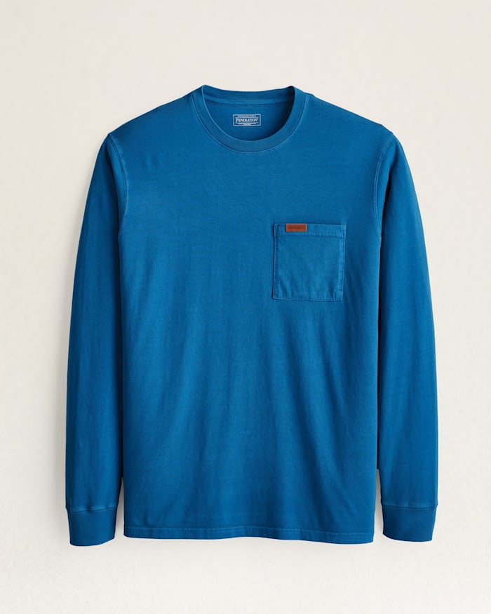 MEN'S LONG-SLEEVE DESCHUTES POCKET TEE